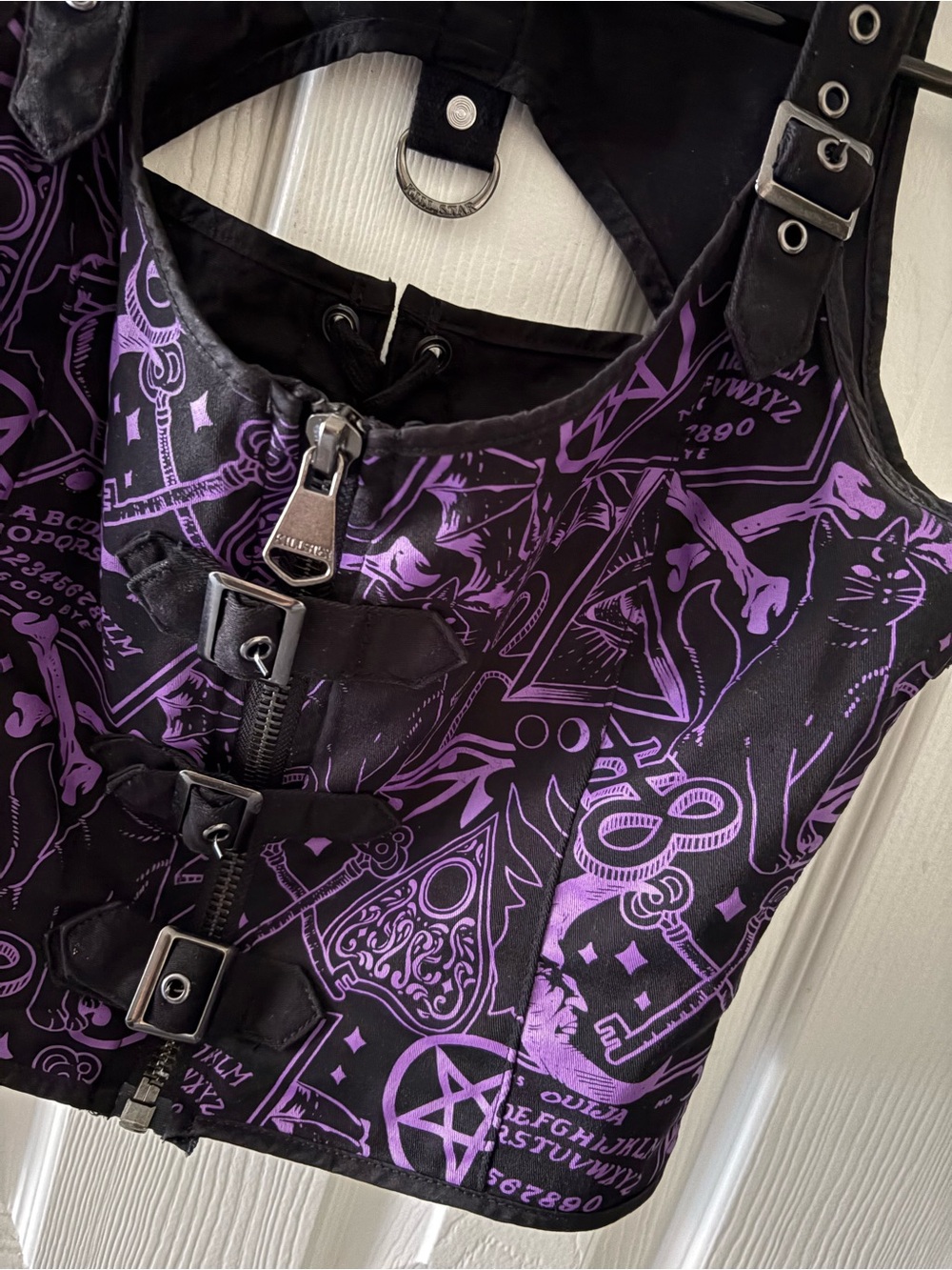 Killstar Pentagram Ouija Coven Witch Halter Top. Goth, Punk. Y2K. Glam Witch. - Picture 3 of 7